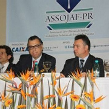 Mesa de Abertura - Presidente do TRT e Representante Justia Federal -